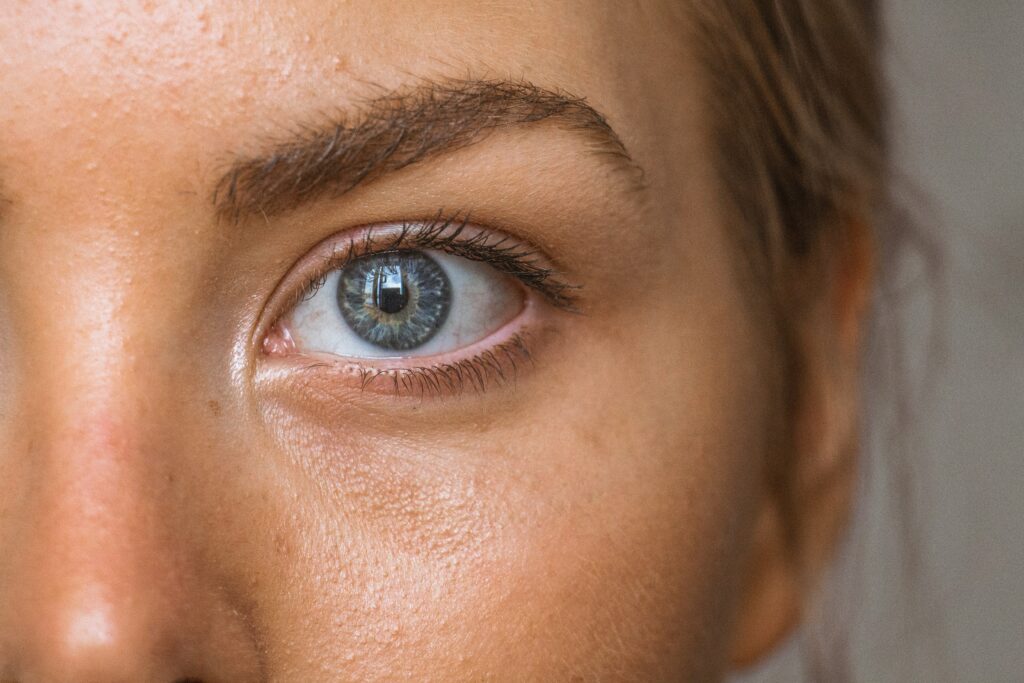 Close up image of a woman's skin. This is to go with an article discussing ways to look a decade younger.