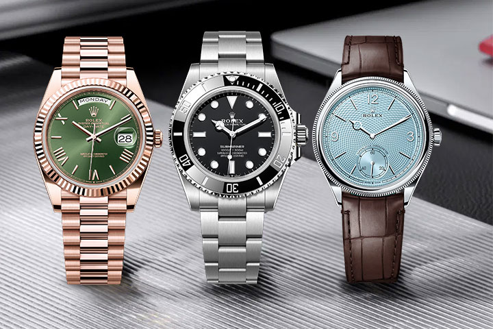 Trio of rolex watches.