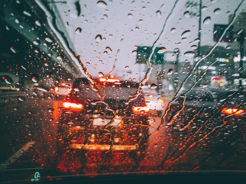 Ensuring safe driving in the rain.