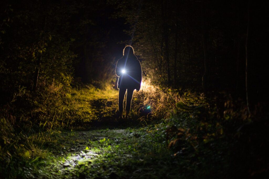 Waterproof flashlight.