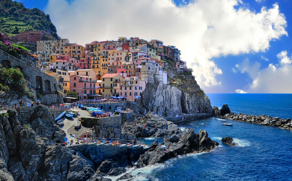 Image of the colourful Amalfi coast. This should definitely be on your list when exploring Italy.