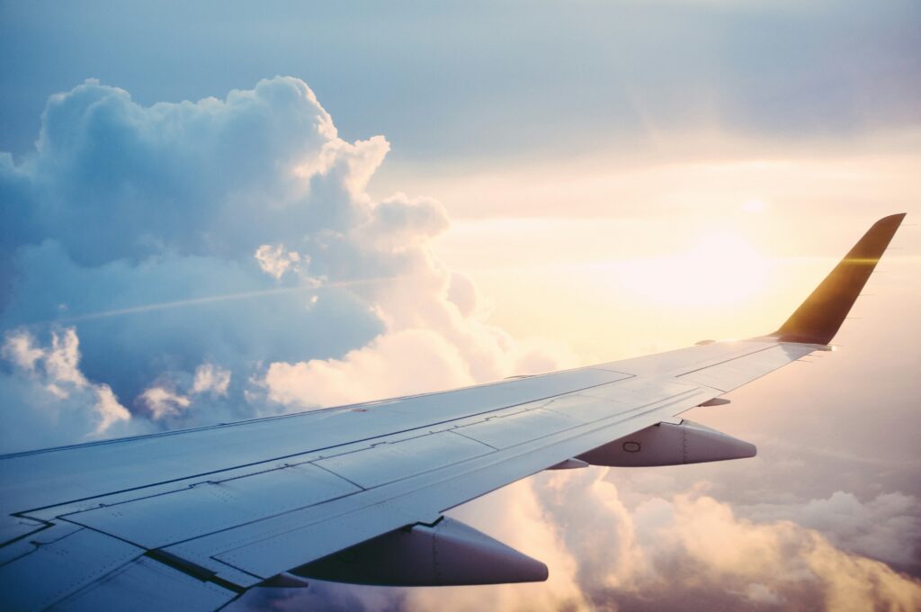 Aeroplane wing.