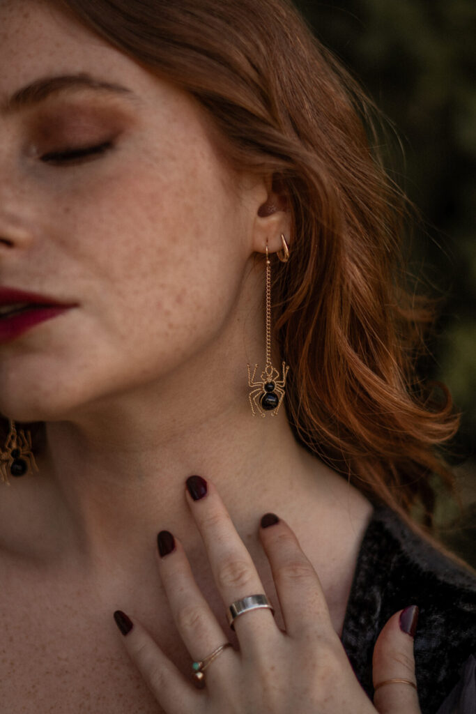 Xander Kostroma Black Obsidian Earrings.