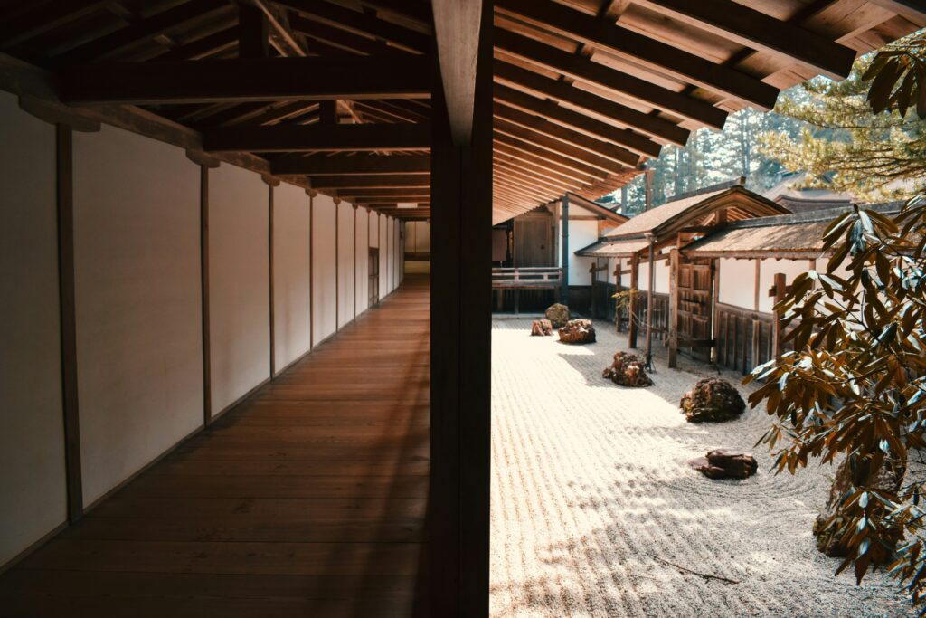 Japanese zen garden.