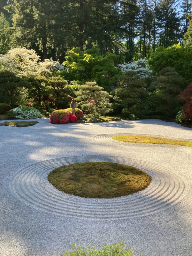 Sand garden.