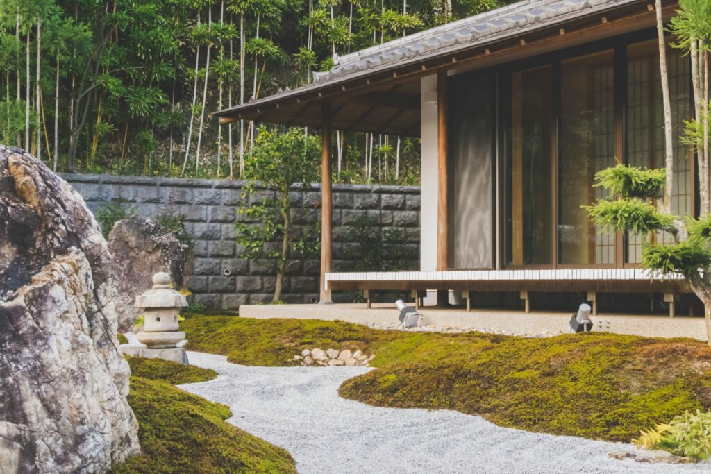 Japanese style garden.