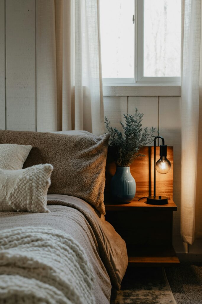 Comfortable bedroom.