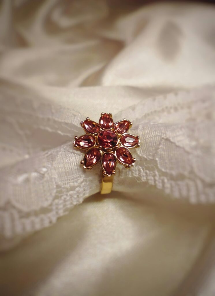 Vintage sustainable engagement ring.