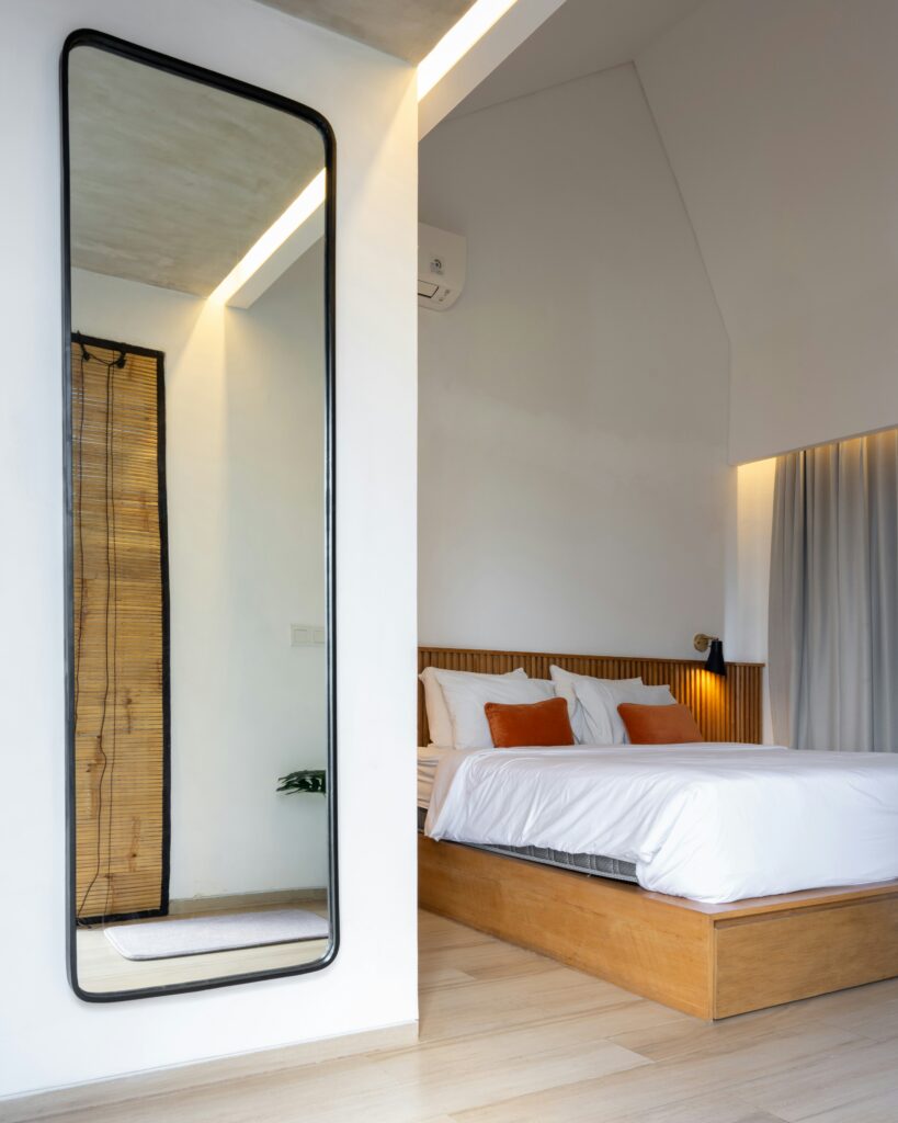 Sleek bedroom design.