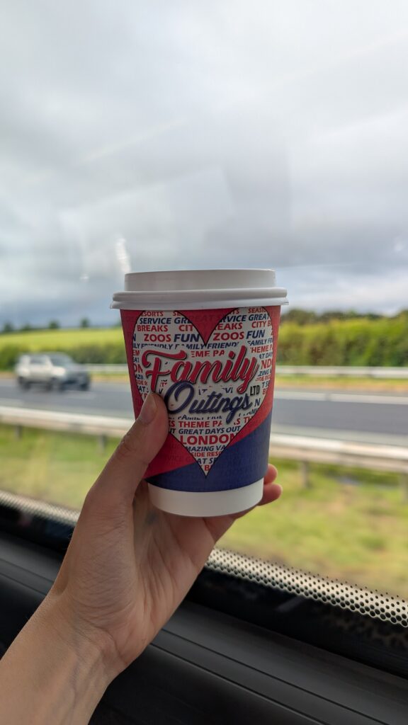 On board coffee from Family Outings,