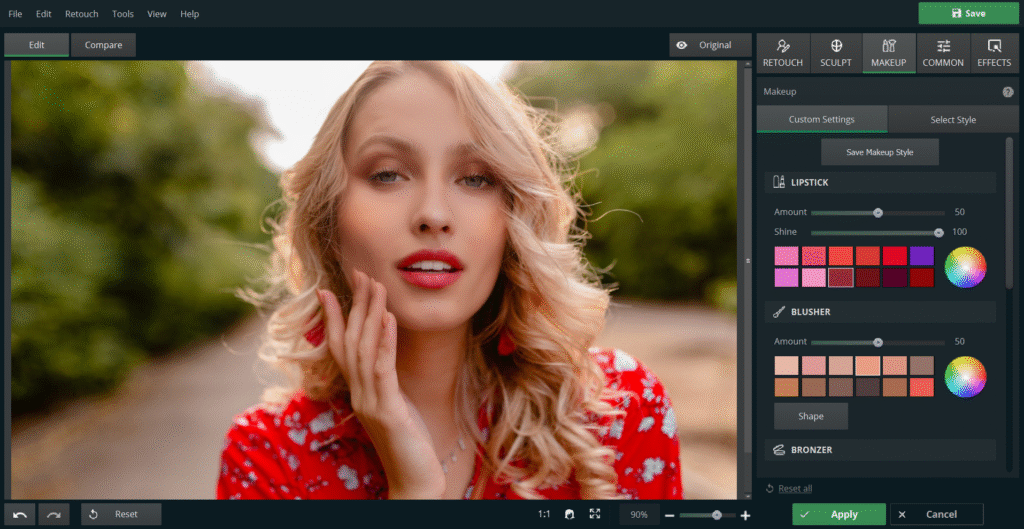 PhotoDiva editing program.