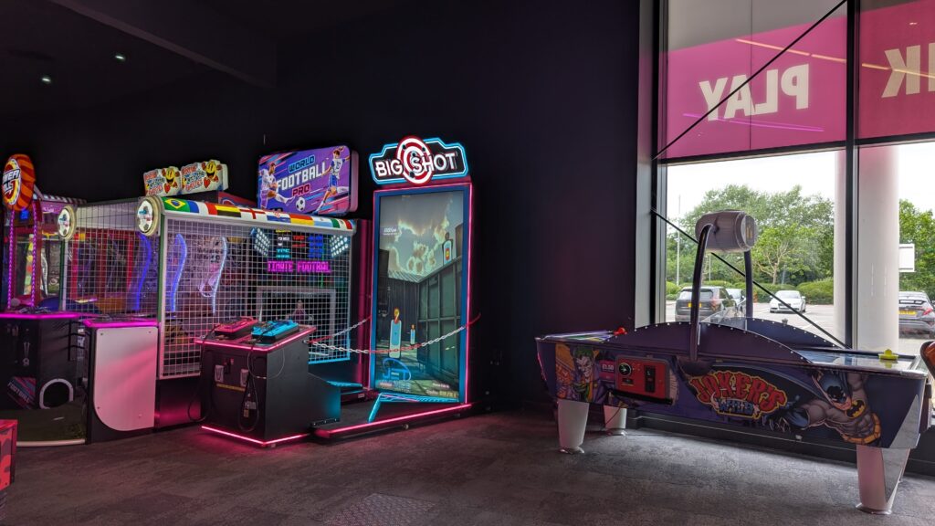 Arcade games area.