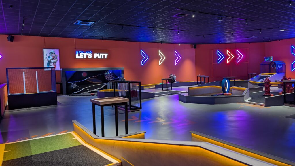 Mini golf area at Teesside Park Hollywood Bowl.
