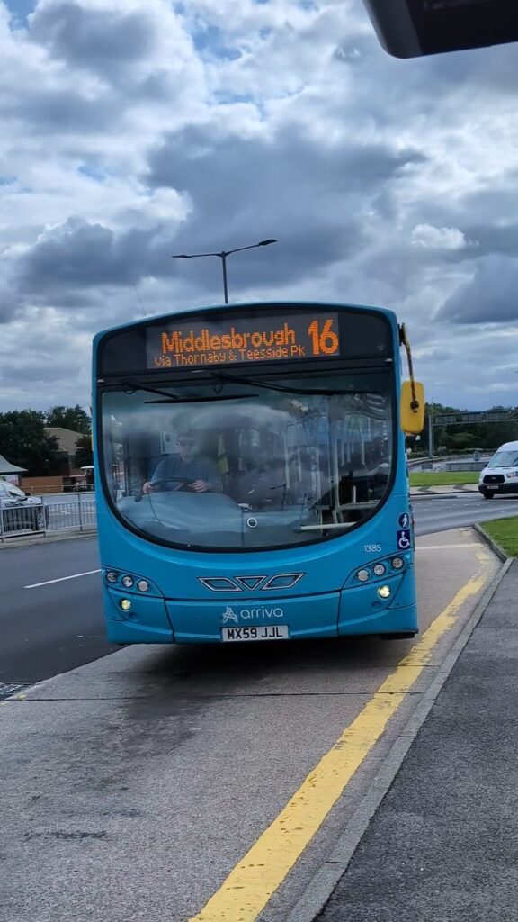 Travel to Teesside Park on the Arriva no 16 bus.