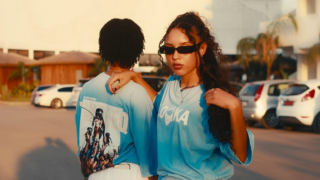 Cool photoshoot for a clothing brand.