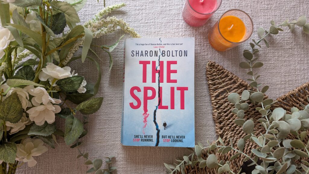 Front cover of 'The Split' by Sharon Bolton. This is the book I've read in July,
