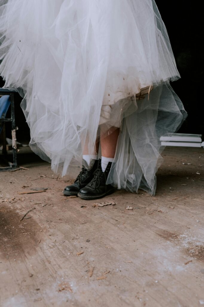 Tulle and grunge.