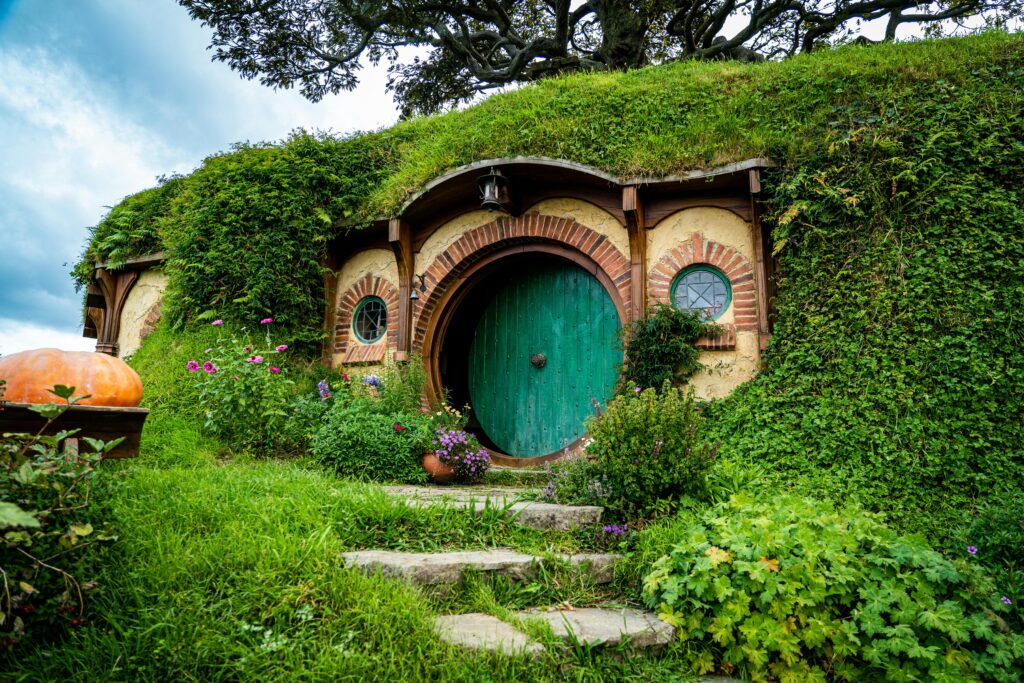 Image of a hobbit house. This is to go with an article discussing ways you can celebrate international hobbit day.