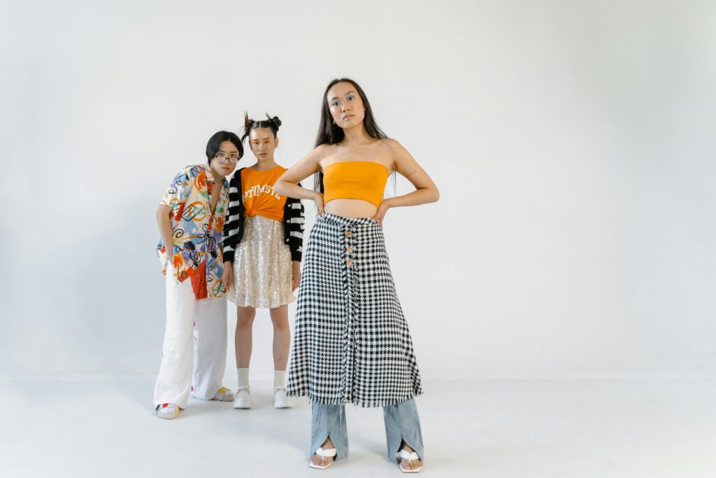 Skirts over trousers are one of our fashion trend predictions for 2026.
