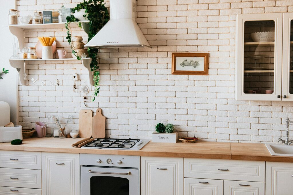 Clean kitchen design.
