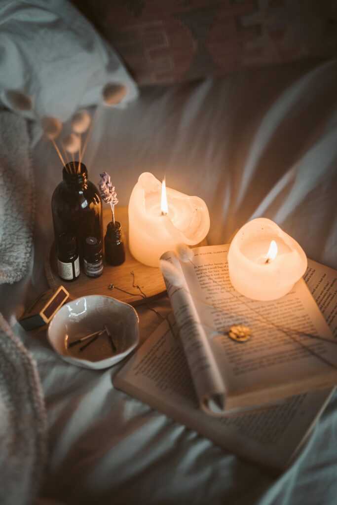 Flatlay in a welcoming home.