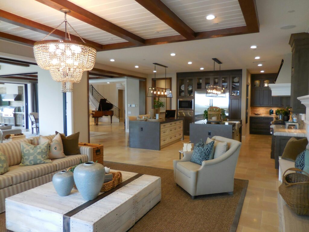 Luxurious open plan home setup. This is to go with an article titled 'Home Improvements That Add Value To Your Home'.