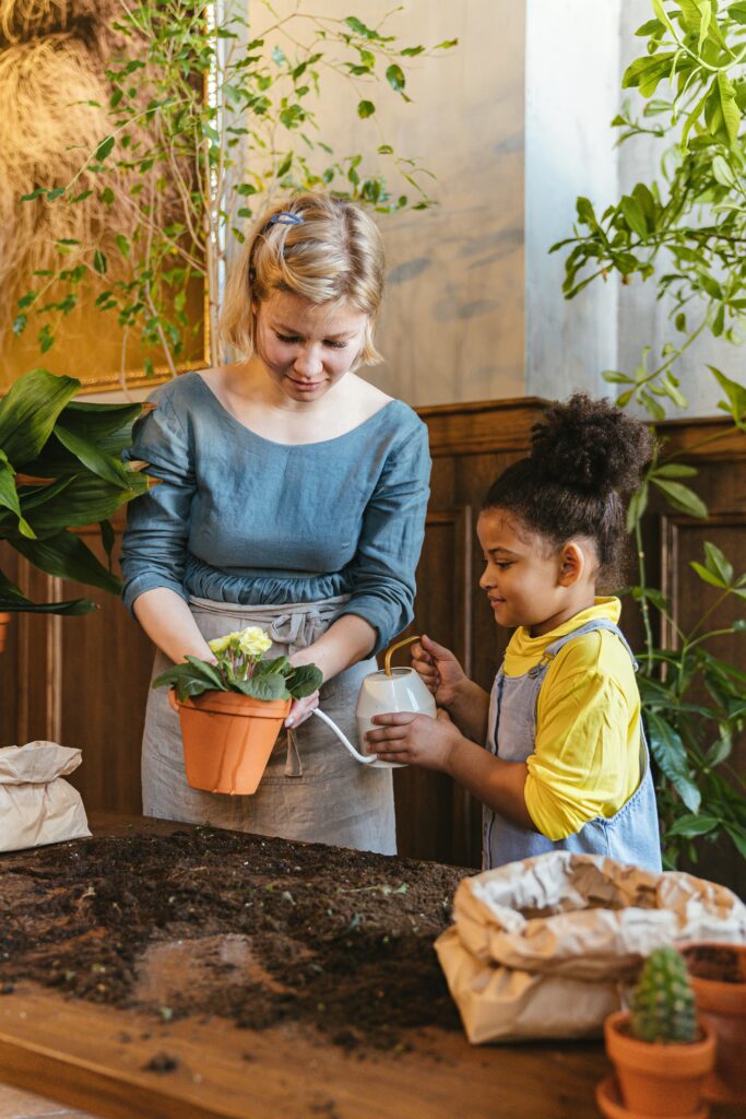 Teaching children about climate change through gardening.