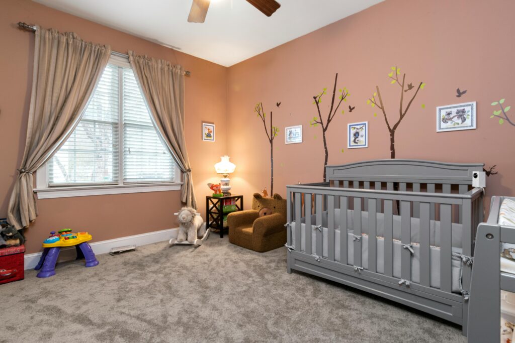 Safe and comfortable nursery.