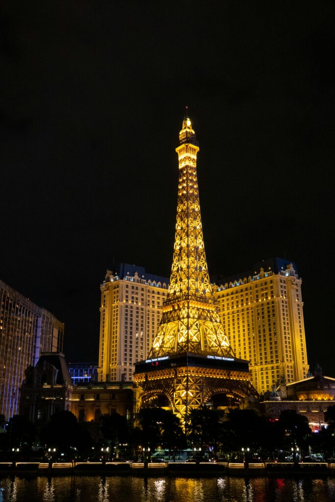 The Eiffel Tower in Las Vegas.