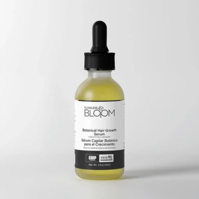 Flawless Bloom hair serum.